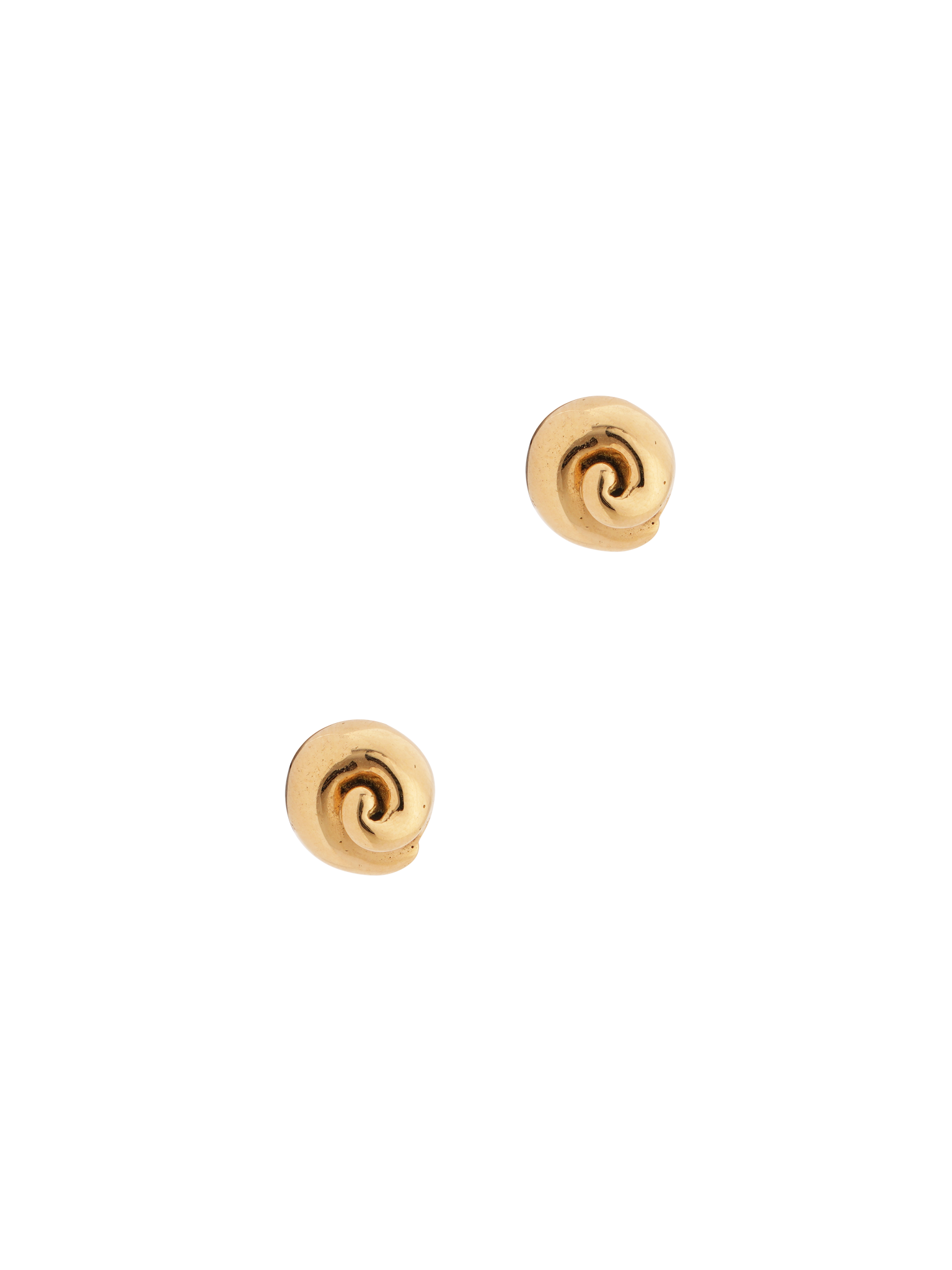 Caracol studs in 18k fairmined gold